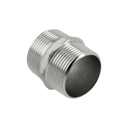 BONFIX RVS Dubbele nippel 5/4" buitendraad