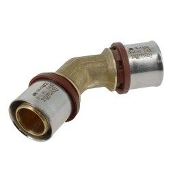 BONFIX Alu-pers bocht 45° 32 x 32 mm