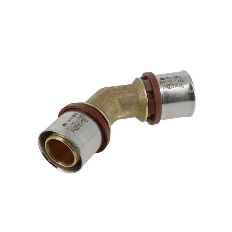 BONFIX Alu-pers bocht 45° 32 x 32 mm