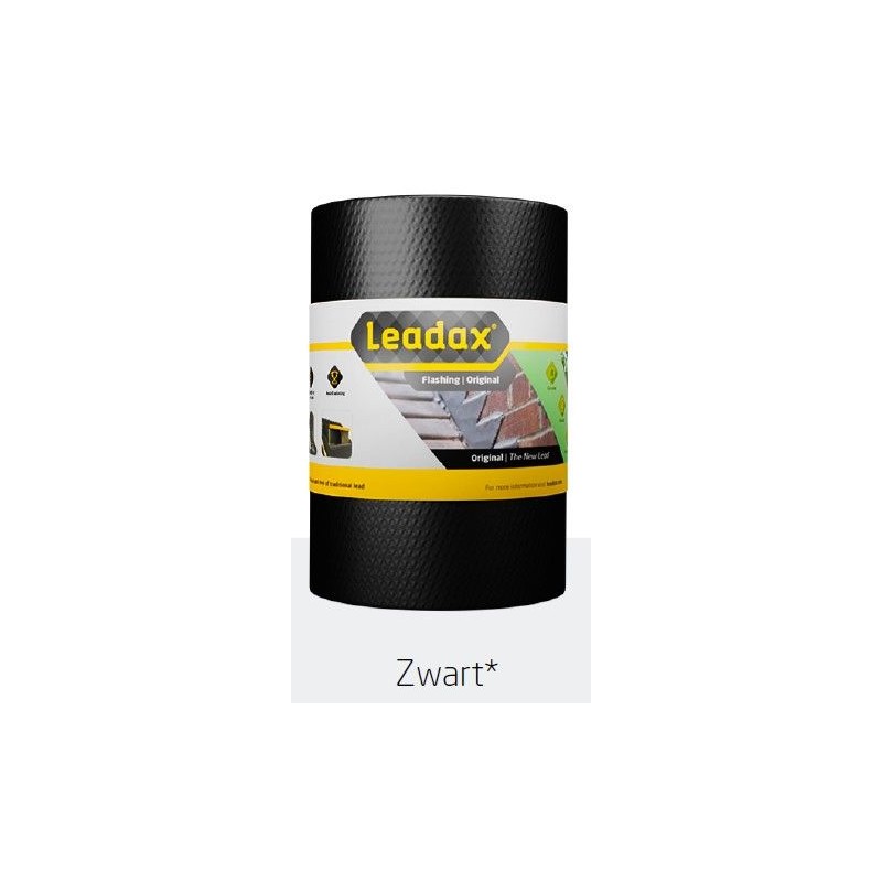 Leadax loodvervanger Zwart 40 cm x 6 mtr.