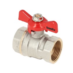 BONFIX Kogelkraan 3/4" - 2 x binnendraad - vlindergreep - PN25