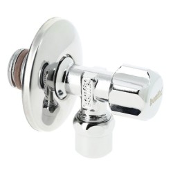 BONFIX Hoekstopkraan verchroomd 1/2" x 10 mm met rozet