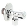 BONFIX Hoekstopkraan verchroomd 1/2" x 10 mm met rozet