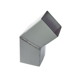 RHEINZINK Bocht prePATINA blue-grey mof x spie 100 x 100 mm 72 graden