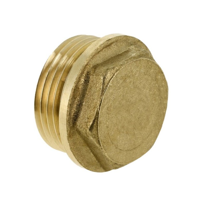 BONFIX Draad messing plug met zeskant 3/4" bu.dr.