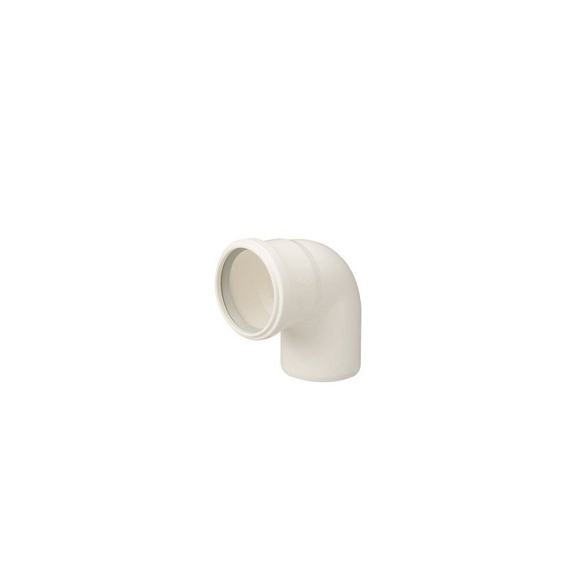 Ubbink Rolux bocht 87° - Ø80 - PP wit