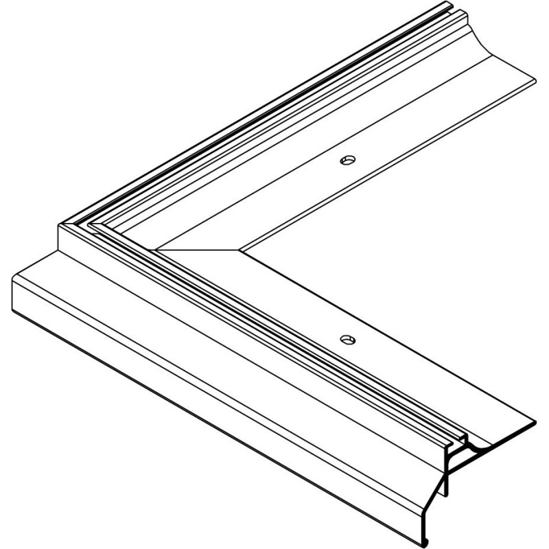 Roval Duplotrim onderprofiel buitenhoek