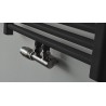 Riko onderblok set 16x2 + 15 knel haaks links - geborsteld staal