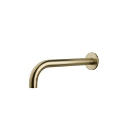 Caral baduitloop rond 30 cm 1/2'' geborsteld messing