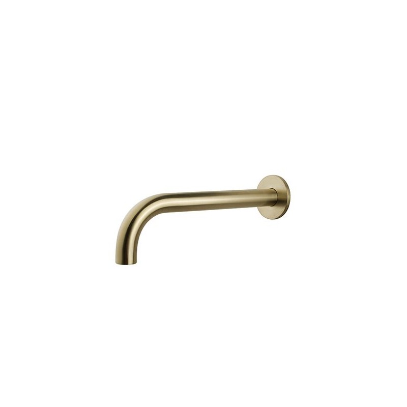 Caral baduitloop rond 30 cm 1/2'' geborsteld messing