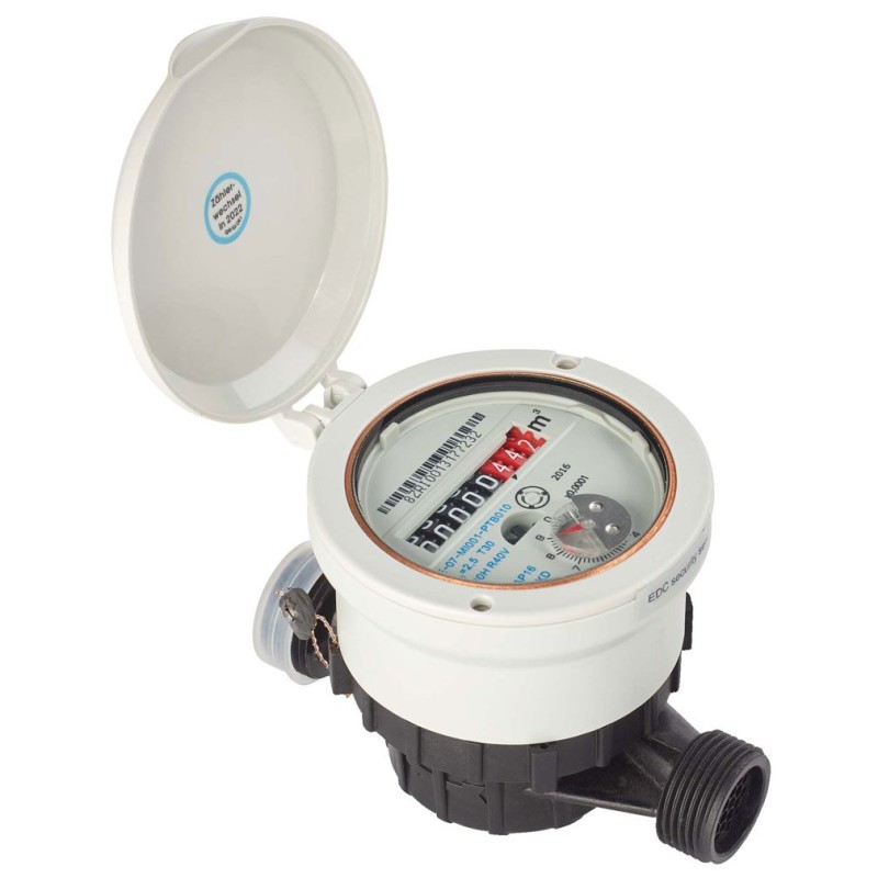 watermeter kunststof Q3 2,5 m3/h 3/4"bt.dr. "Camping"