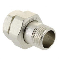 BONFIX Draad messing 3-delige koppeling 1" bi.dr x bu.dr. vertind