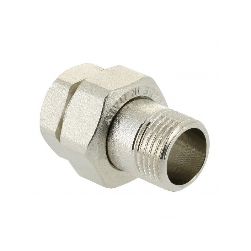 BONFIX Draad messing 3-delige koppeling 1" bi.dr x bu.dr. vertind
