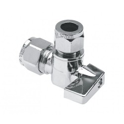 BONFIX Minikogelkraan haaks knel 10x10 (chromen knop)