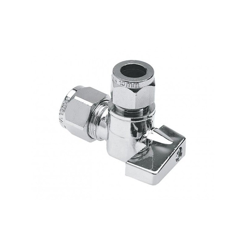 BONFIX Minikogelkraan haaks knel 10x10 (chromen knop)