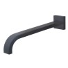Rombo baduitloop vierkant 30 cm 1/2'' mat zwart