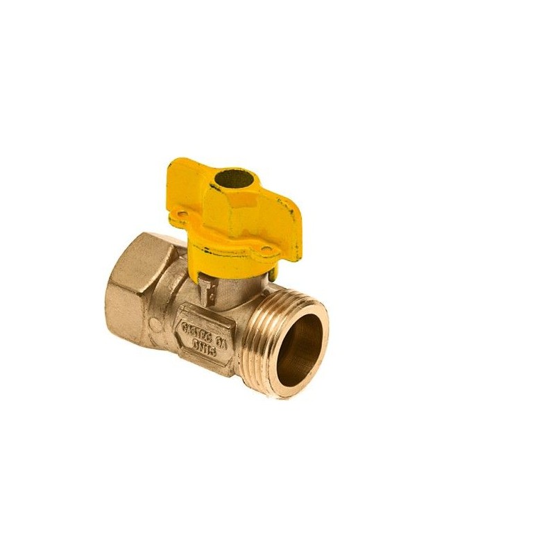 BONFIX Gaskogelkraan draad messing 3/4" bi. x 1" warteldraad
