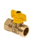 BONFIX Gaskogelkraan draad messing 3/4" bi. x 1" warteldraad