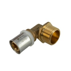 BONFIX Alu-pers kniekoppeling 1" bu.dr. x 25 mm