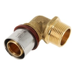 BONFIX Alu-pers kniekoppeling 1" bu.dr. x 32 mm