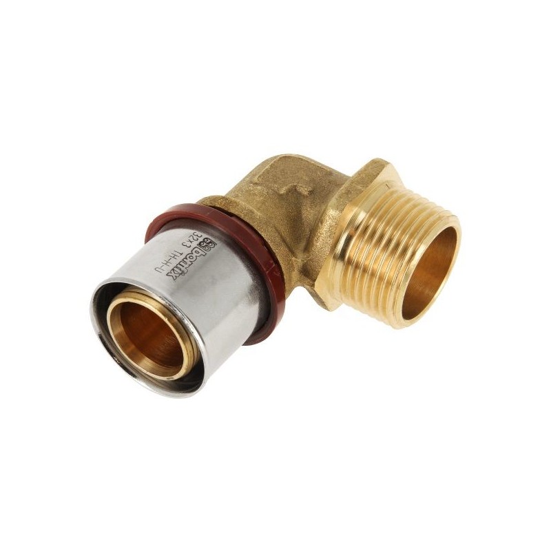 BONFIX Alu-pers kniekoppeling 1" bu.dr. x 32 mm
