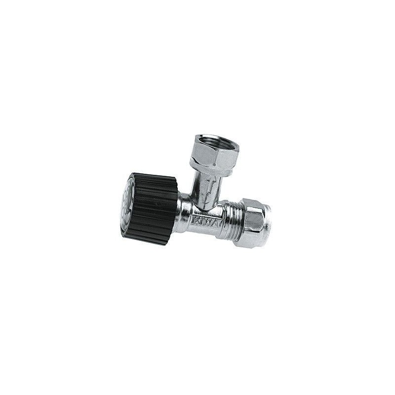BONFIX Hoekstopkraan 3/8" x 12 mm knel vertind