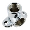 BONFIX Draad messing muurplaat 1/2" bi.dr. x 1/2" bi.dr. verchroomd