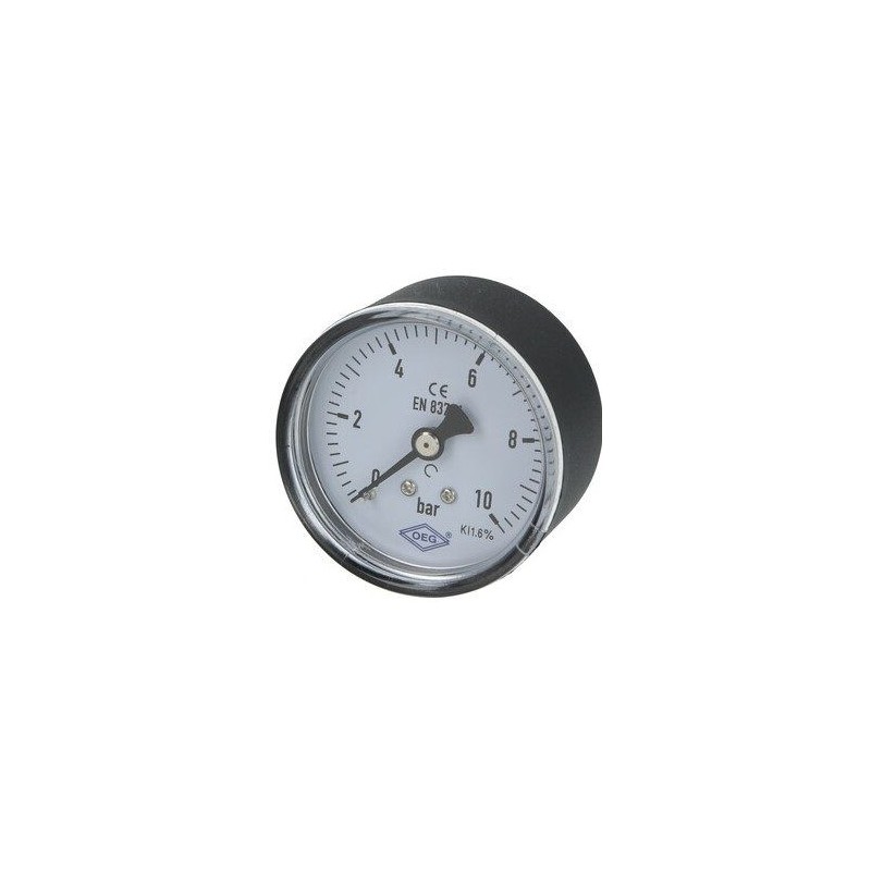 manometer Ø63mm 0-10 bar 1/4 axiaal