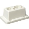 ABB Deksel 3611 met 2-voudige wandconactdoos gerecycled kunststof
