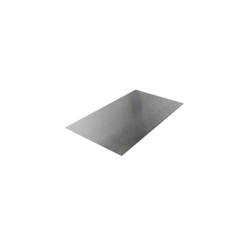 zinken plaat (titaan) 2250 x 1000 x 0,80 mm +- 13 kg.