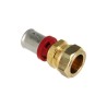 BONFIX Alu-pers rechte verloopkoppeling 16 x 22 mm knel