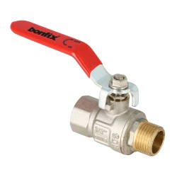 BONFIX Kogelkraan  1 " binnen x buitendraad + rode hendel PN40