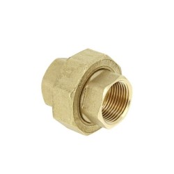 BONFIX Draad messing 3-delige koppeling 1" bi.dr. x bi.dr.