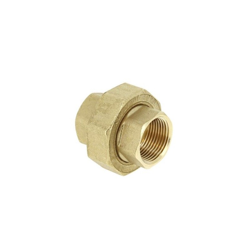 BONFIX Draad messing 3-delige koppeling 1" bi.dr. x bi.dr.