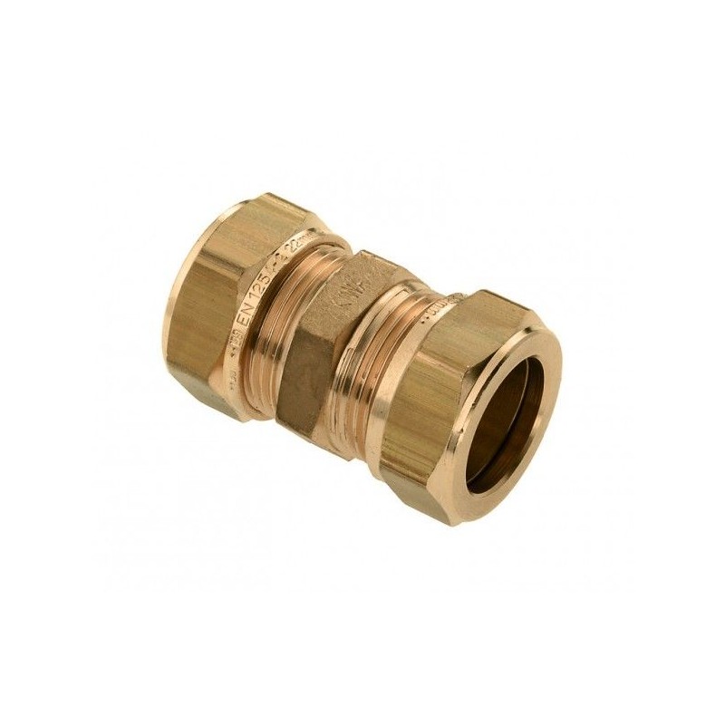 BONFIX Knel messing rechte koppeling 8 x 8 mm