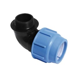 PE knie x buitendraad 32 x 1/2"