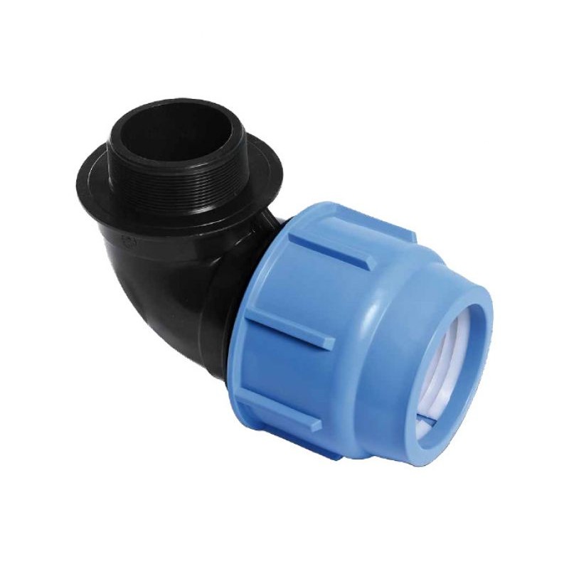 PE knie x buitendraad 32 x 1/2"
