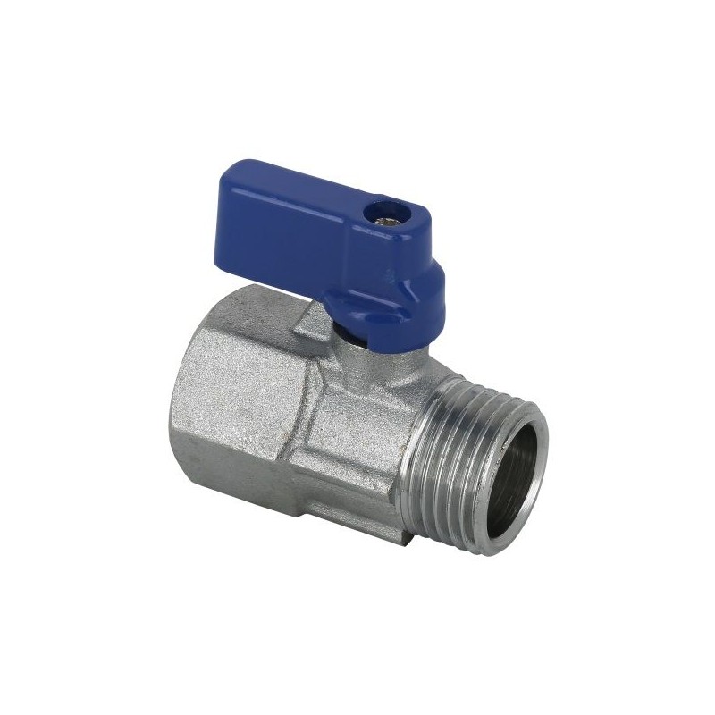 BONFIX Minikogelkraan vertind 1/2" bi. x bu. (blauwe knop)