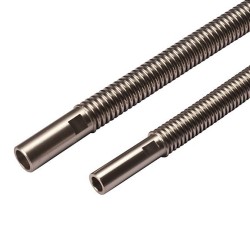 RAMINEX RVS gasaansluiting 12mm spie x 15mm spie - 100cm