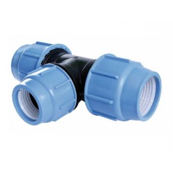 PE T-stuk verlopend 32 x 25 x 32 mm