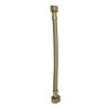Flexibele aansluitslang 1/2" x 3/8" 25 cm geborsteld messing