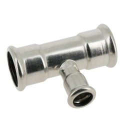 BONFIX M-press RVS-water T-stuk 22 x 12 x 22 mm