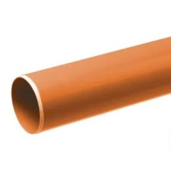 rioleringsbuis SN4 110 mm roodbruin 5mtr.