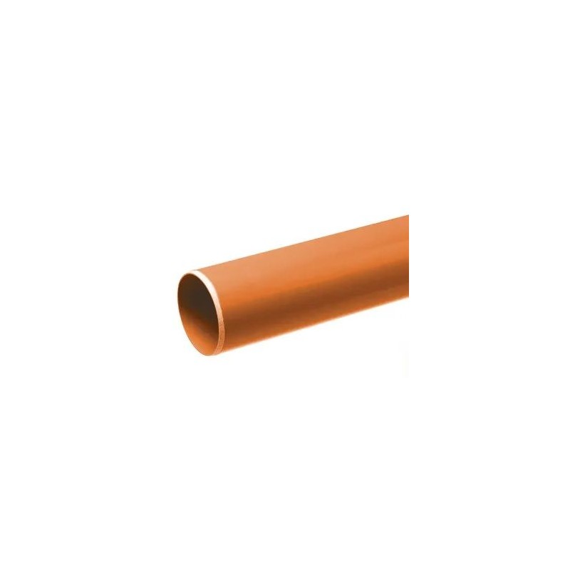 rioleringsbuis SN4 110 mm roodbruin 5mtr.