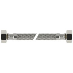 BONFIX RVS flexibele aansluitleiding 50cm 1/2" bi. x 3/8" bi.