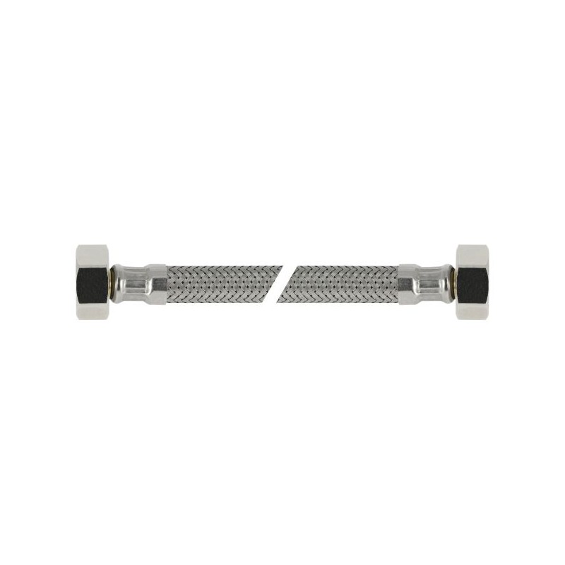 BONFIX RVS flexibele aansluitleiding 50cm 1/2" bi. x 3/8" bi.