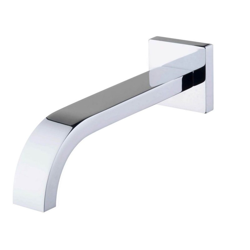 Rombo baduitloop vierkant 30 cm 1/2'' chroom