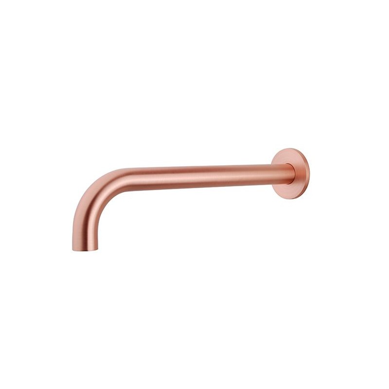 Caral baduitloop rond 30 cm 1/2'' geborsteld koper