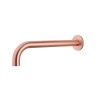 Caral baduitloop rond 30 cm 1/2'' geborsteld koper