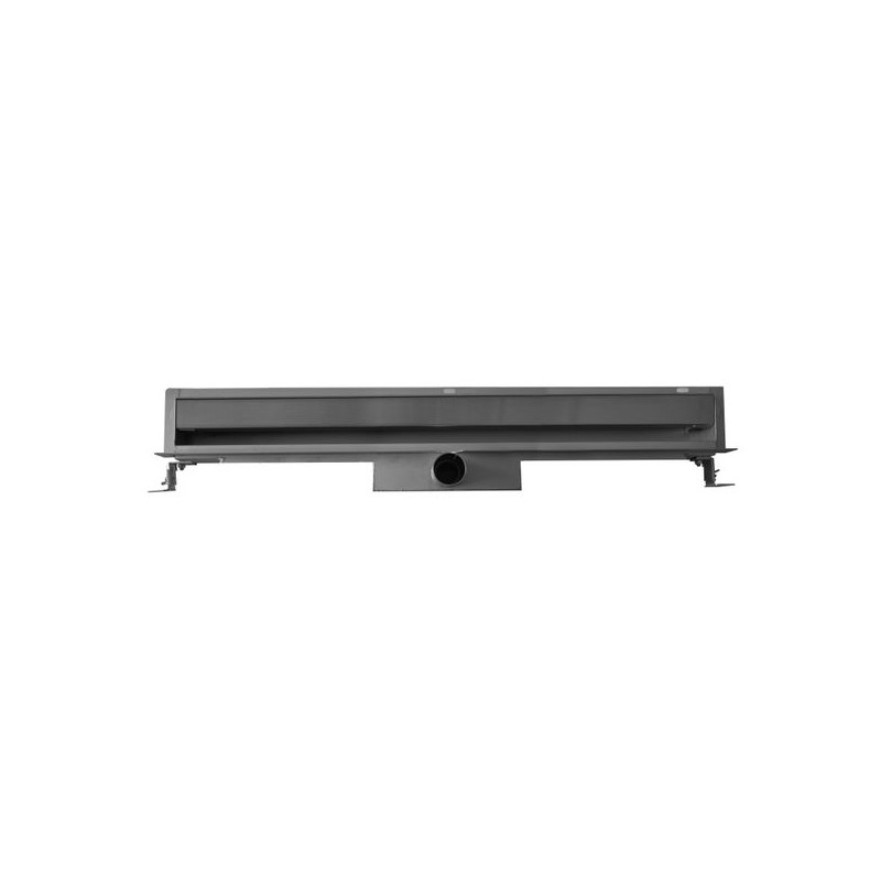 Wiesbaden RVS muurgoot + flens 80 cm.